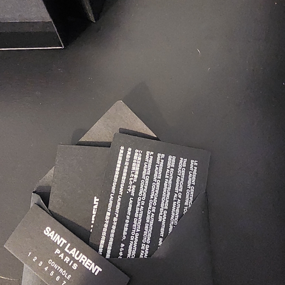Saint Laurent Croc-Embossed Card Holder